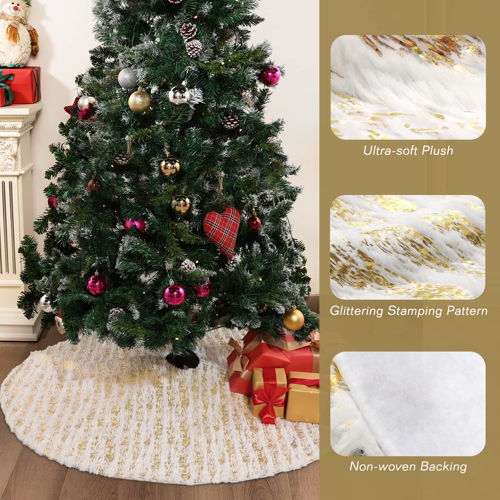 tesco xmas tree skirts