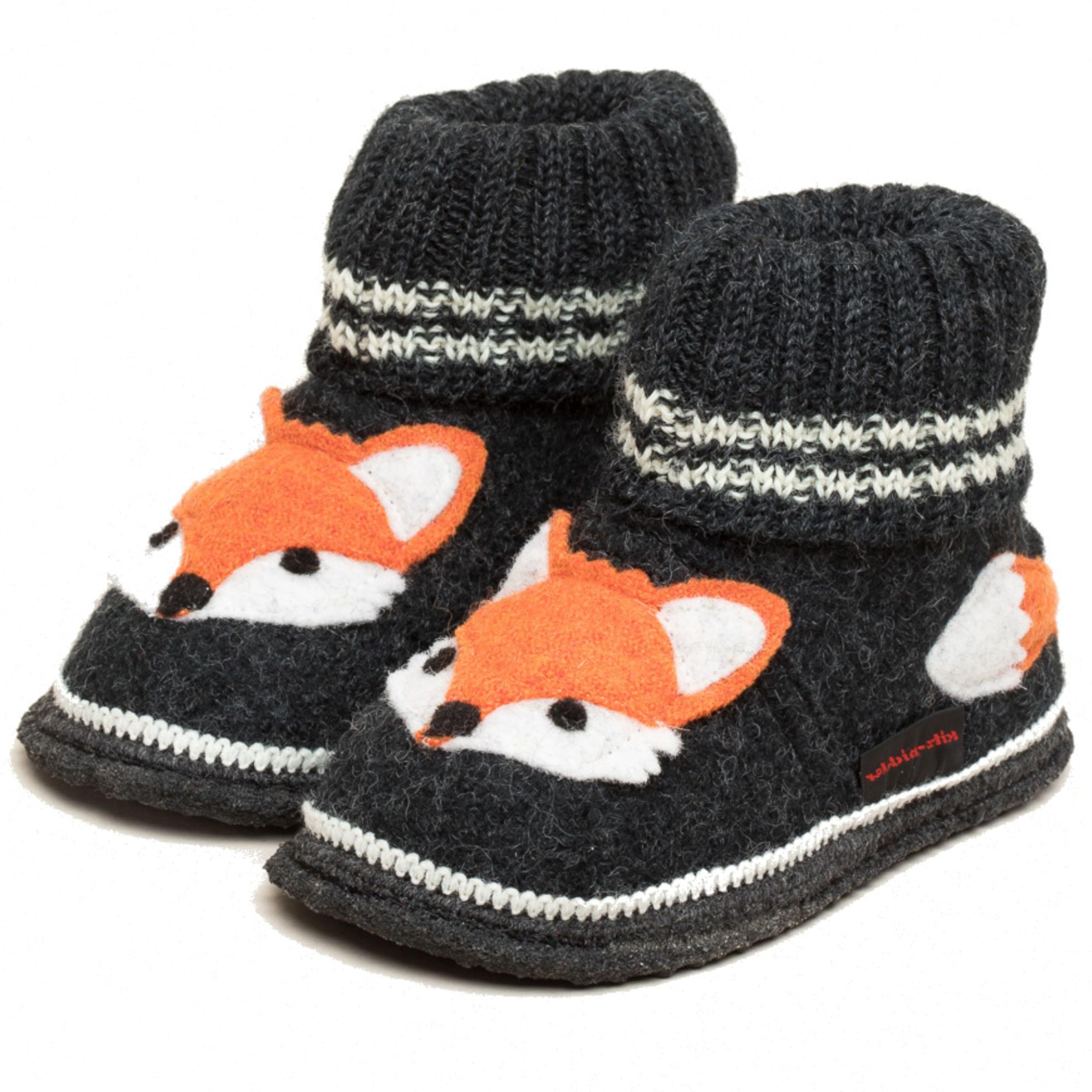 Schwaz Zorro - Zapatillas de casa para niños y niñas - Cómodas zapatillas infantiles con cintura elástica y suela de látex de fieltro flexible