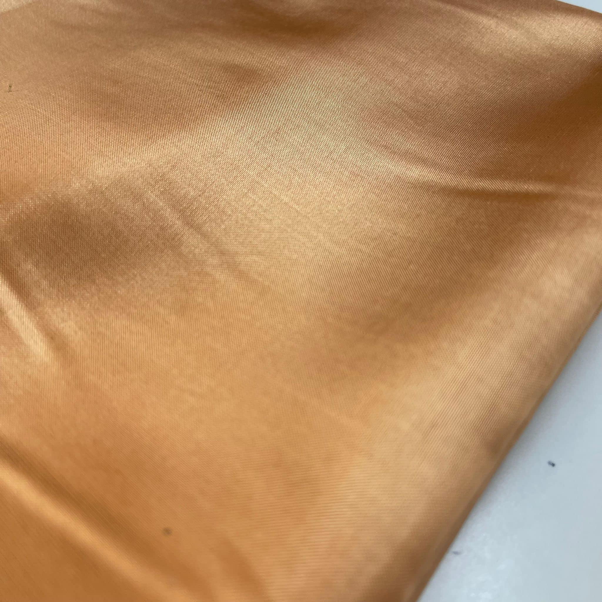 Habotai Dress Skirt Jacket Anti Static Lining Decor Fabric 150cm STH Available in 45 Colours (Mustard Gold, 1 Meter) — image 1