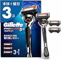 Amazon.co.jp: Gillette ジレット 髭剃り 本体 替刃 3個