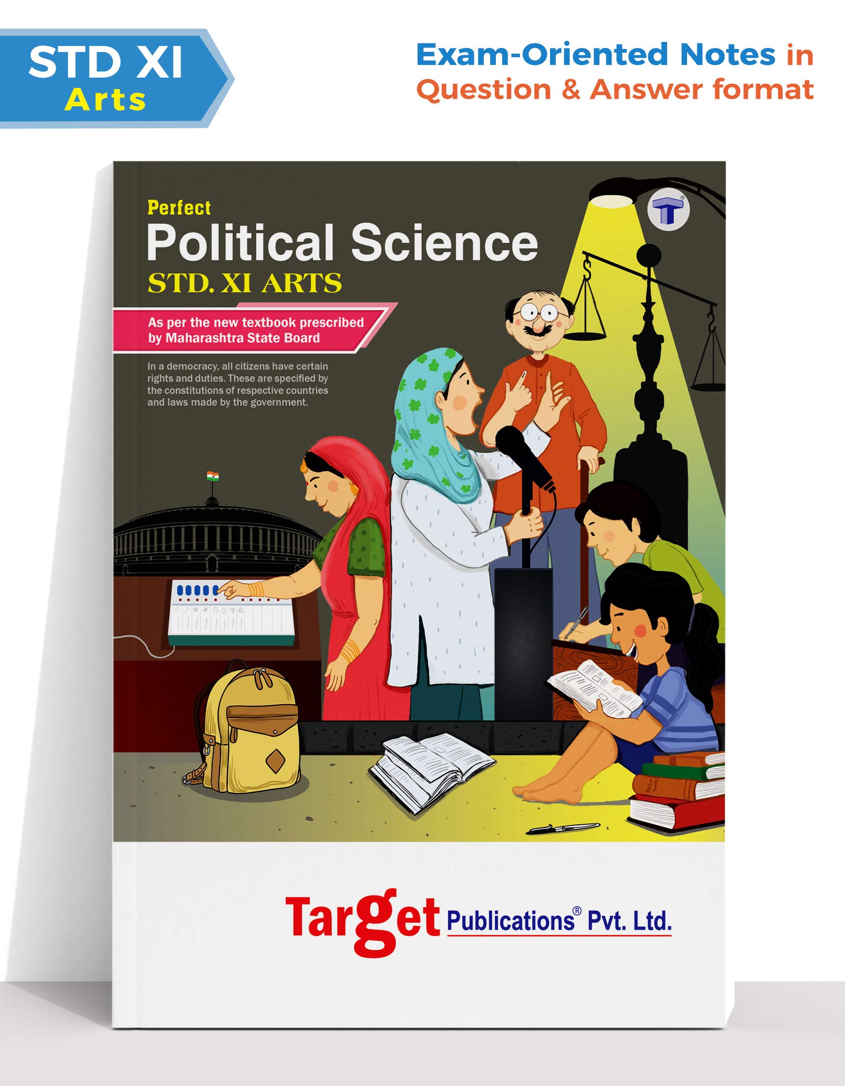 Std 11 Political Science Book | FYJC Arts Guide | Perfect Notes | 11th Maharashtra Board | Based on the Std 11th New Syllabus of 2020 - 2021 [Paperback] Content Team at Target Publications [Paperback] Content Team at Target Publications