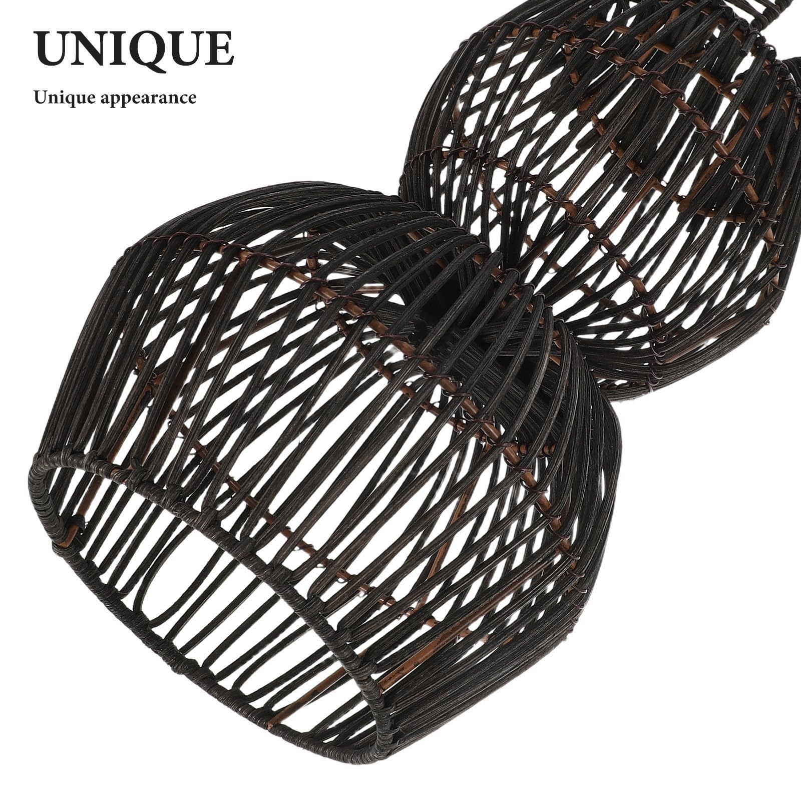 Coniglietto Intrecciato Leggero Decorazione Pasquale in Rattan Marrone e Facile da Assemblare Decorazioni Primaverili Artigianali per Tavolo e Camera da Letto