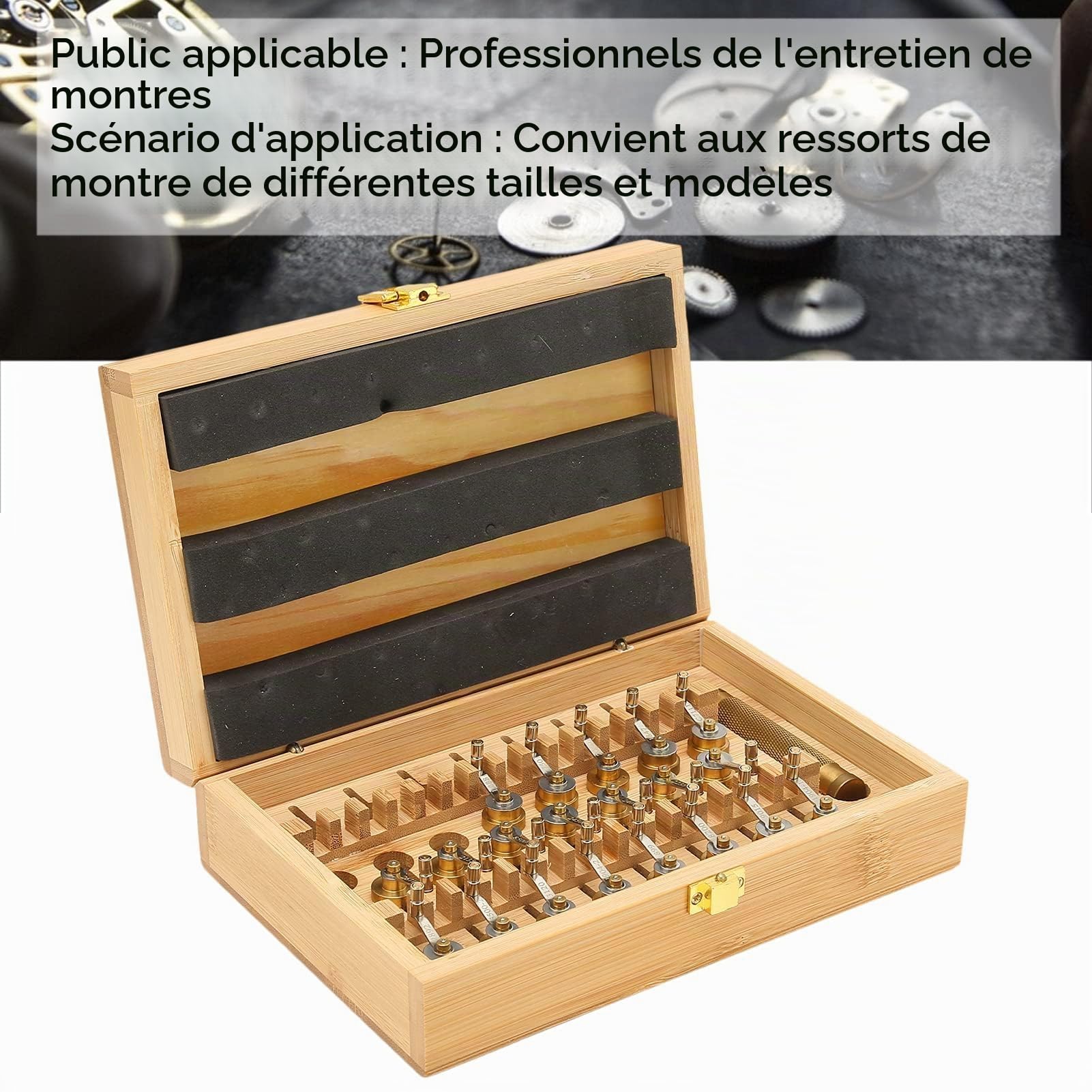 Watch Mainspring Winder, Watch Mainspring Winder Montre-Bracelet Réparation Accessoire D'outil de Remontage Professionnel, Outils de Réparation de Montre-Bracelet pour la Plupart des Montres pour