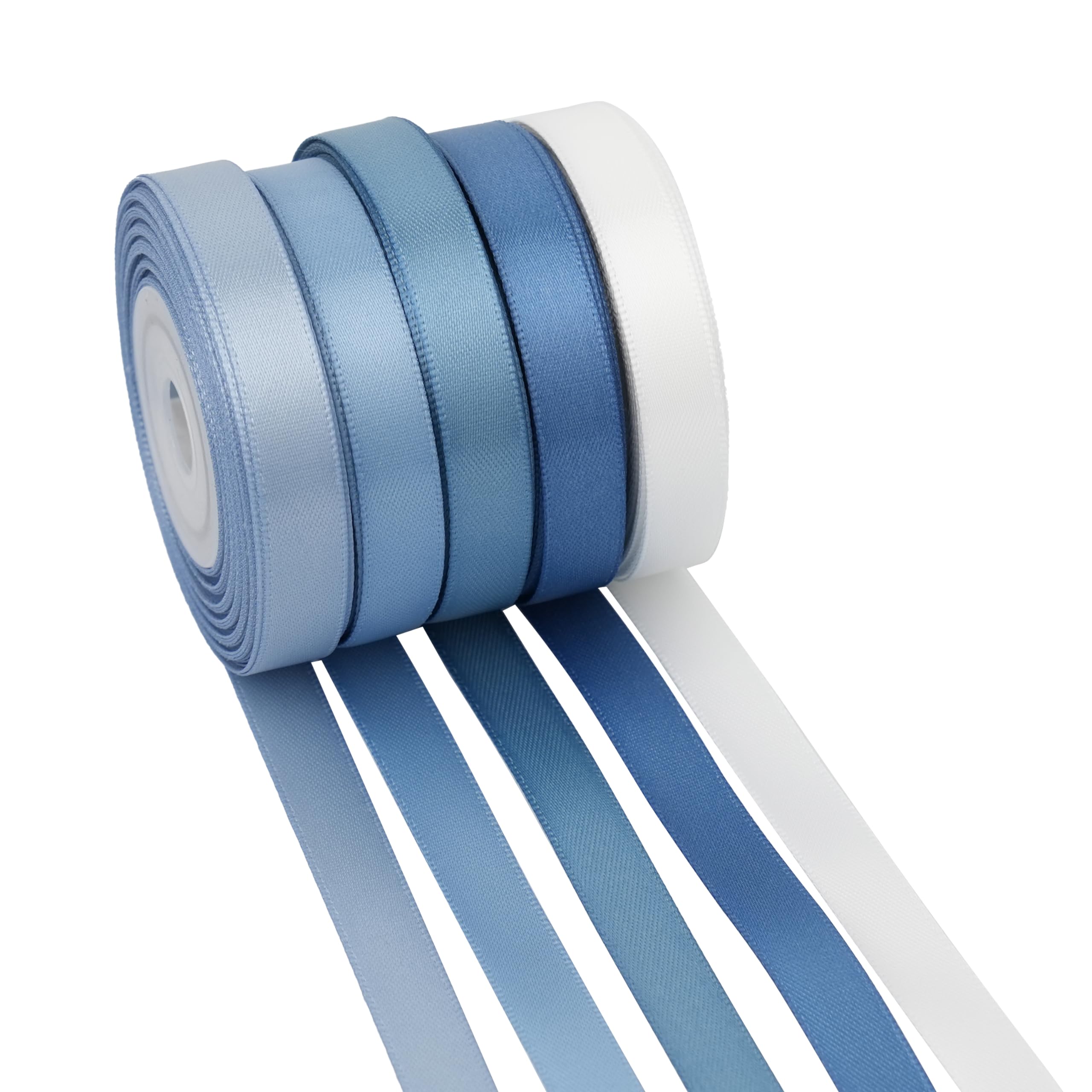 Cinta De Terciopelo Azul Marino De 10 Mm, 50 Yardas (45 Metros), Color Azul Oscuro