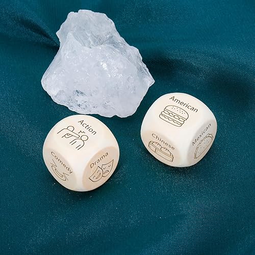 Miniatura 6 de Dados de comida para citas, noches, películas, 5 años, aniversario, cita, noche, regalos para él, ella, parejas, citas, citas, regalos para novio,