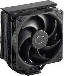Cooler Master Hyper 212 Black CPU Air Cooler, SickleFlow 120 Edge PWM Fan, Tampa superior de alumínio, 4 tubos de calor de cobre, 152 mm de altura, AMD Ryzen AM5|AM4, Intel LGA 1851|1700|1200 Brackets