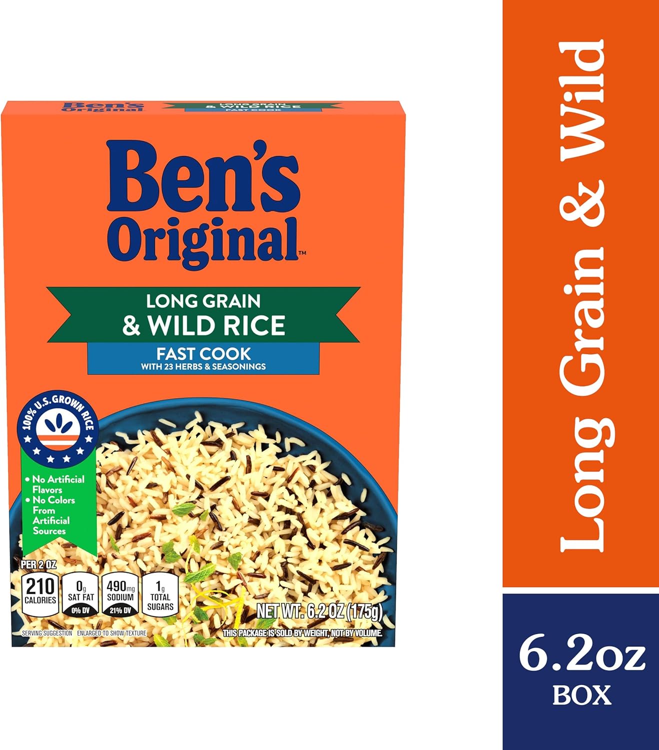 Long Grain Rice and Wild Rice, Fast Cook Rice, Box ()