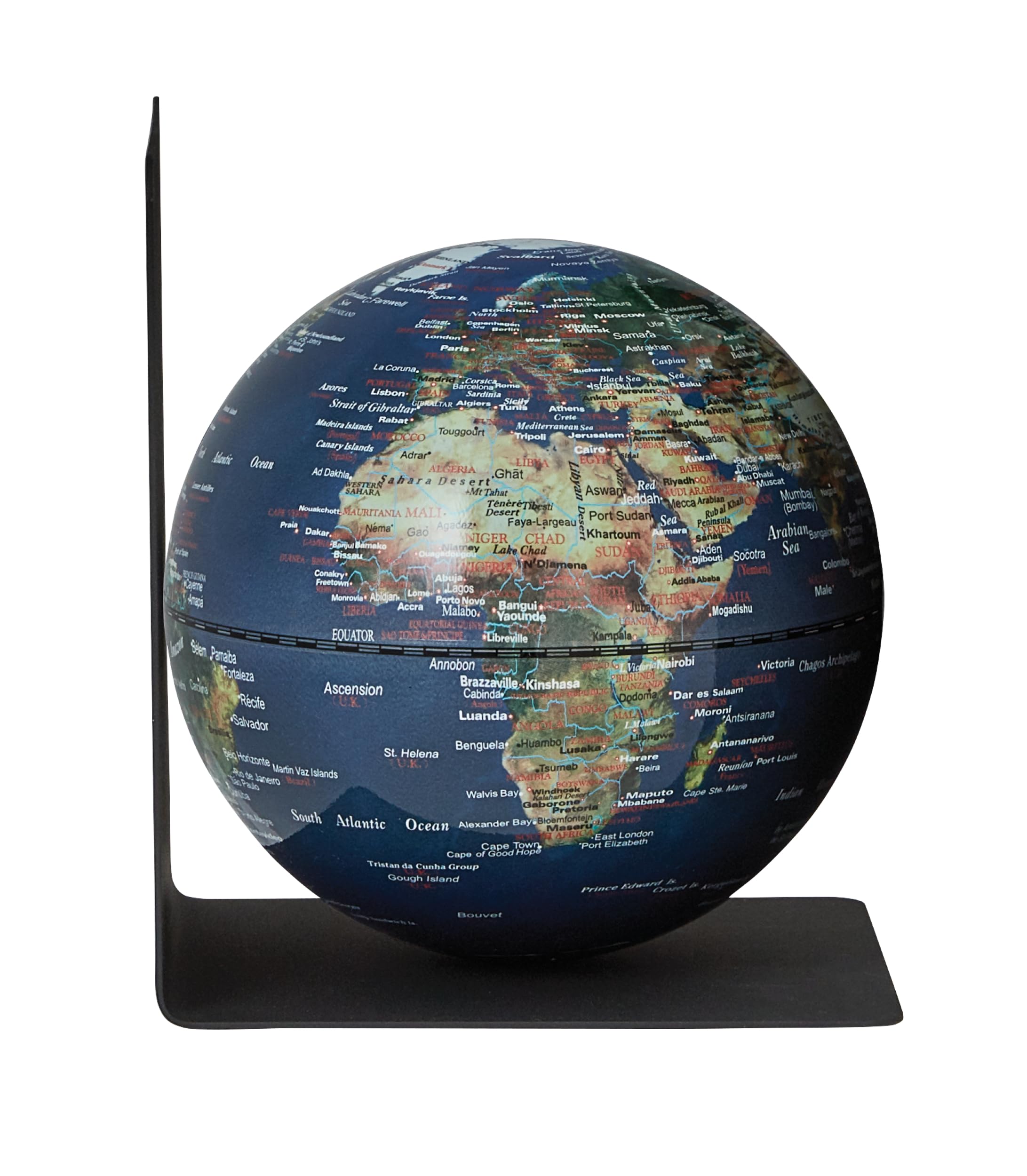 Fermalibro Magnetico BOOKGLOBE Singolo - Globo Terrestre Ø13cm, Carta Topografica, 0,6kg - Foto 7