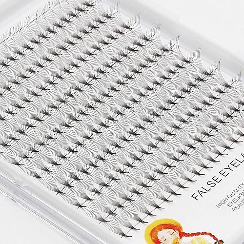 Miniatura 2 de Bandeja grande 10D de 0.39 a 0.70 pulgadas para elegir, abanicos de volumen prefabricados, extensiones de pestañas de ojos, grosor de 0.003 in, rizo