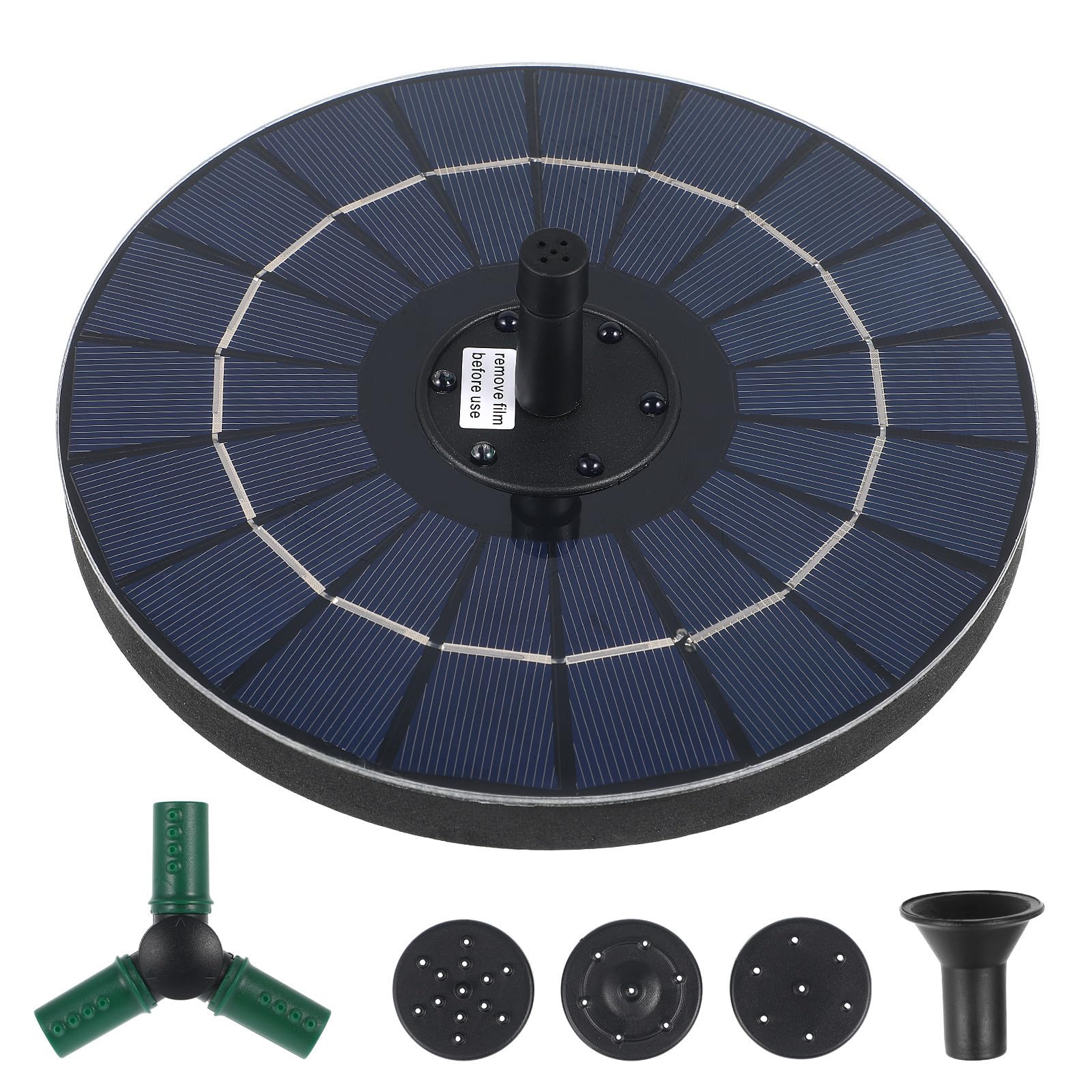 Pompa Fontana Solare Galleggiante Luci Colorate 150l/h 7,4v