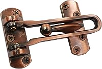 Vista 4 de LBY Paquete de 2 cerraduras de puerta de seguridad para el hogar, cerradura de barra oscilante resistente, cerradura de barra oscilante en U