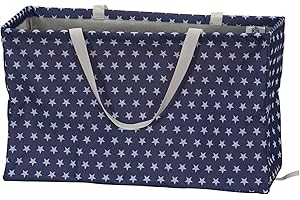 Household Essentials Reusable Cargo Tote Bag with Handles and Durable Canvas Construction for Multiple Uses