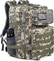 Vista 8 de Zavothy Mochila táctica militar de 45L para hombres y mujeres, paquete de asalto de 3 días, mochila grande con sistema Molle Army, Bag, Large