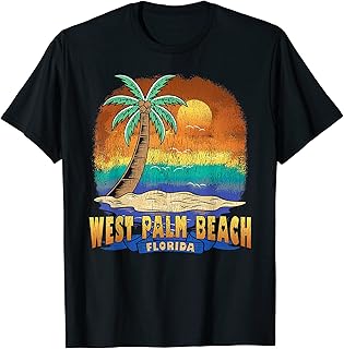 WEST PALM BEACH FLORIDA | Vintage Distressed Souvenir T-Shirt