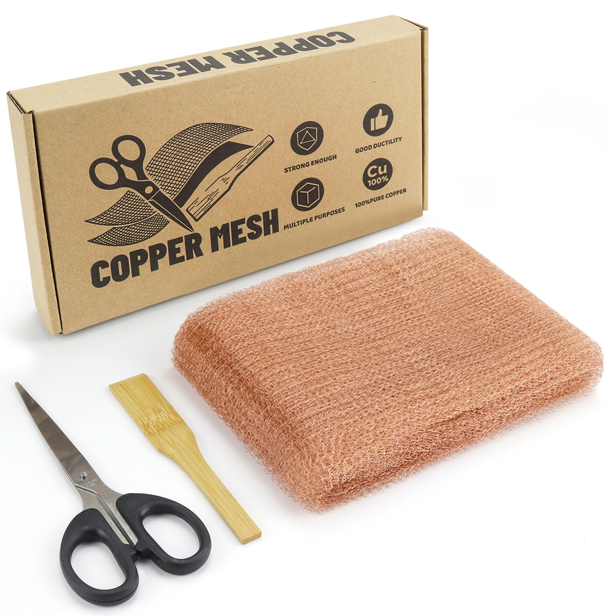 Copper Mesh Rodent Proof Roll, Mouse Rat Blocker (5 in x 49.2 ft)