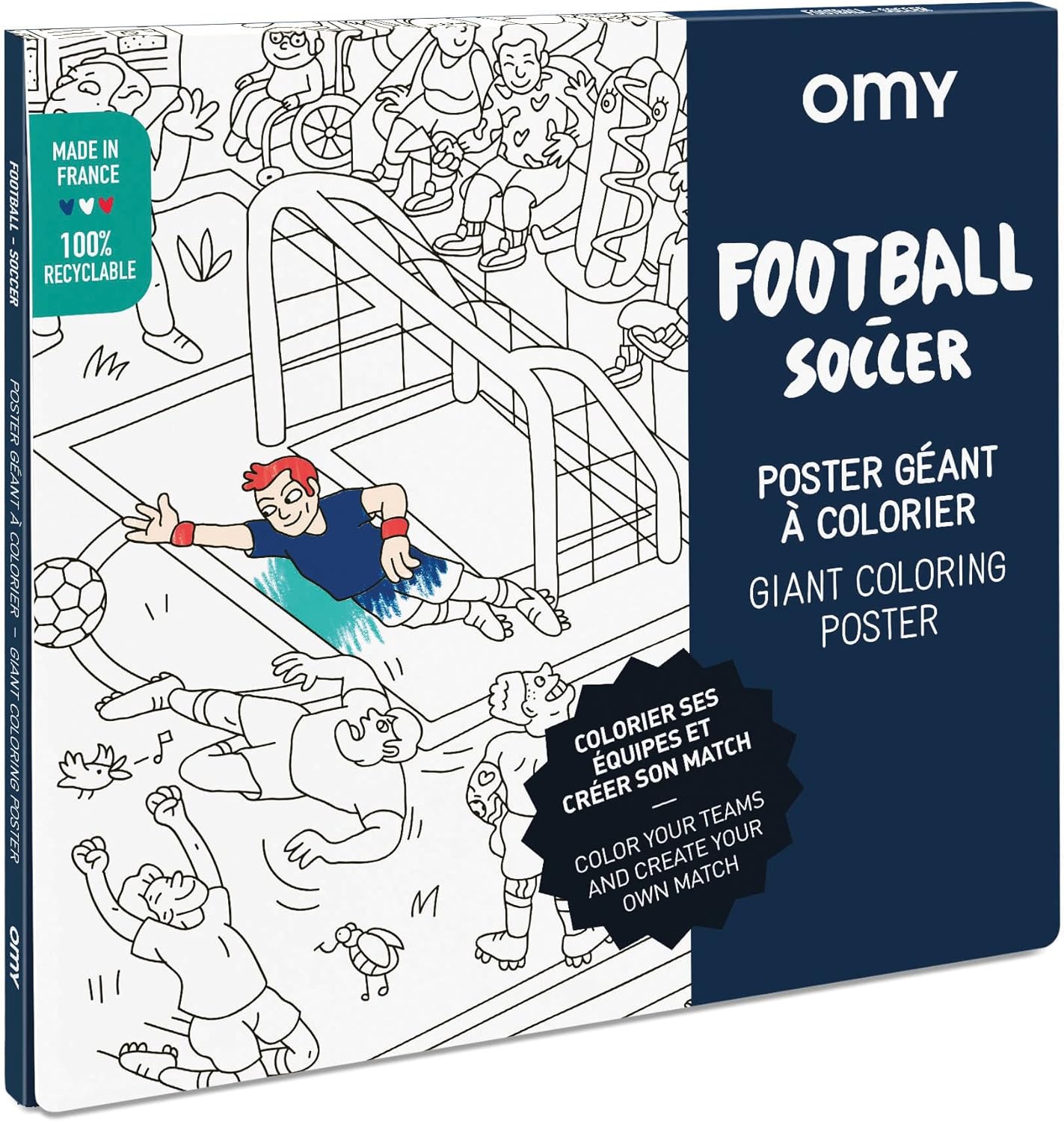 Coloring Poster: Tested for Soccer Lovers' Creative Focus