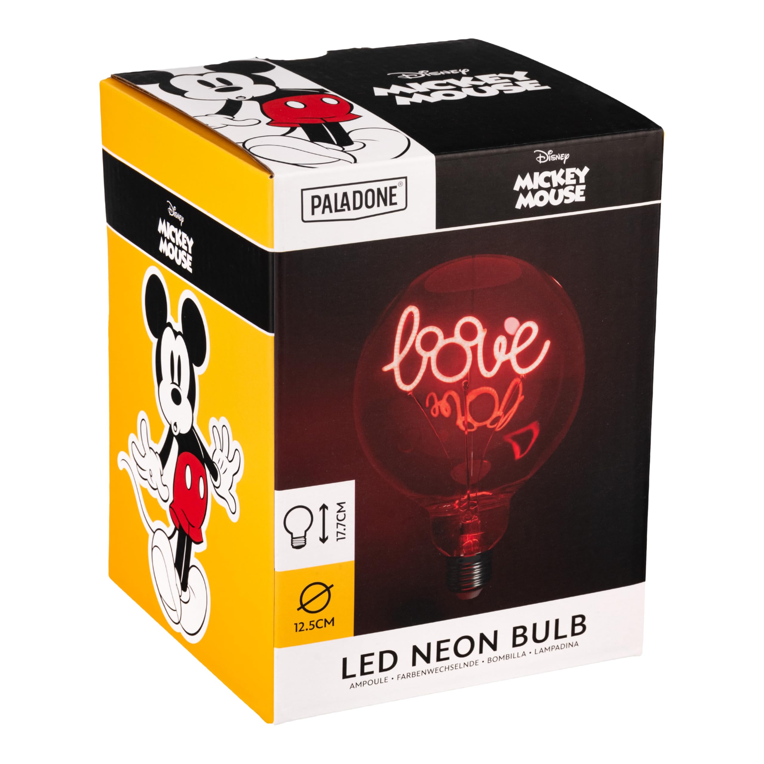Paladone Mickey Mouse Love E27 Decorative LED Light Bulb - Add to