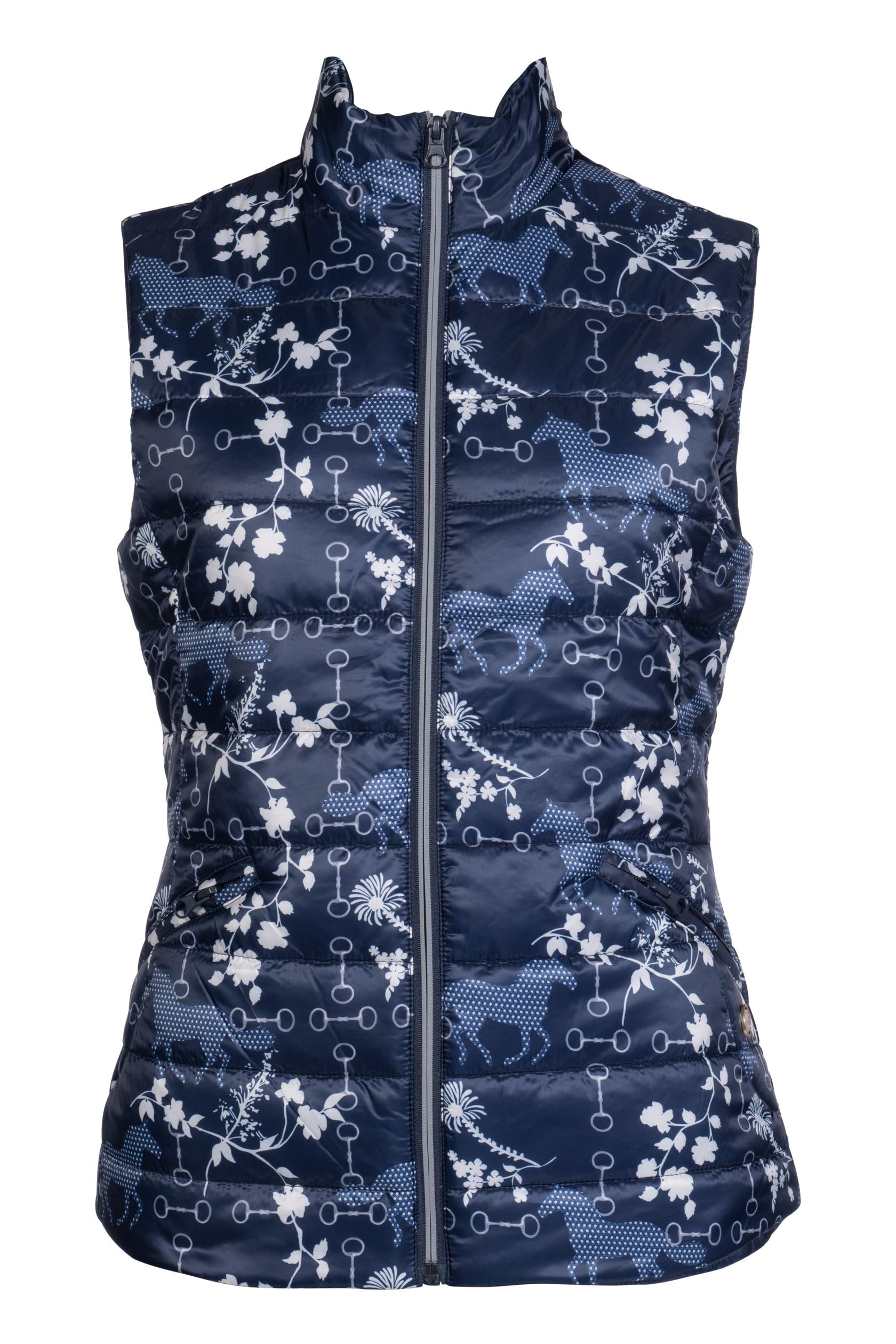 Hkm Men's Bloomsbury Vest, Dark Blue/White, XS