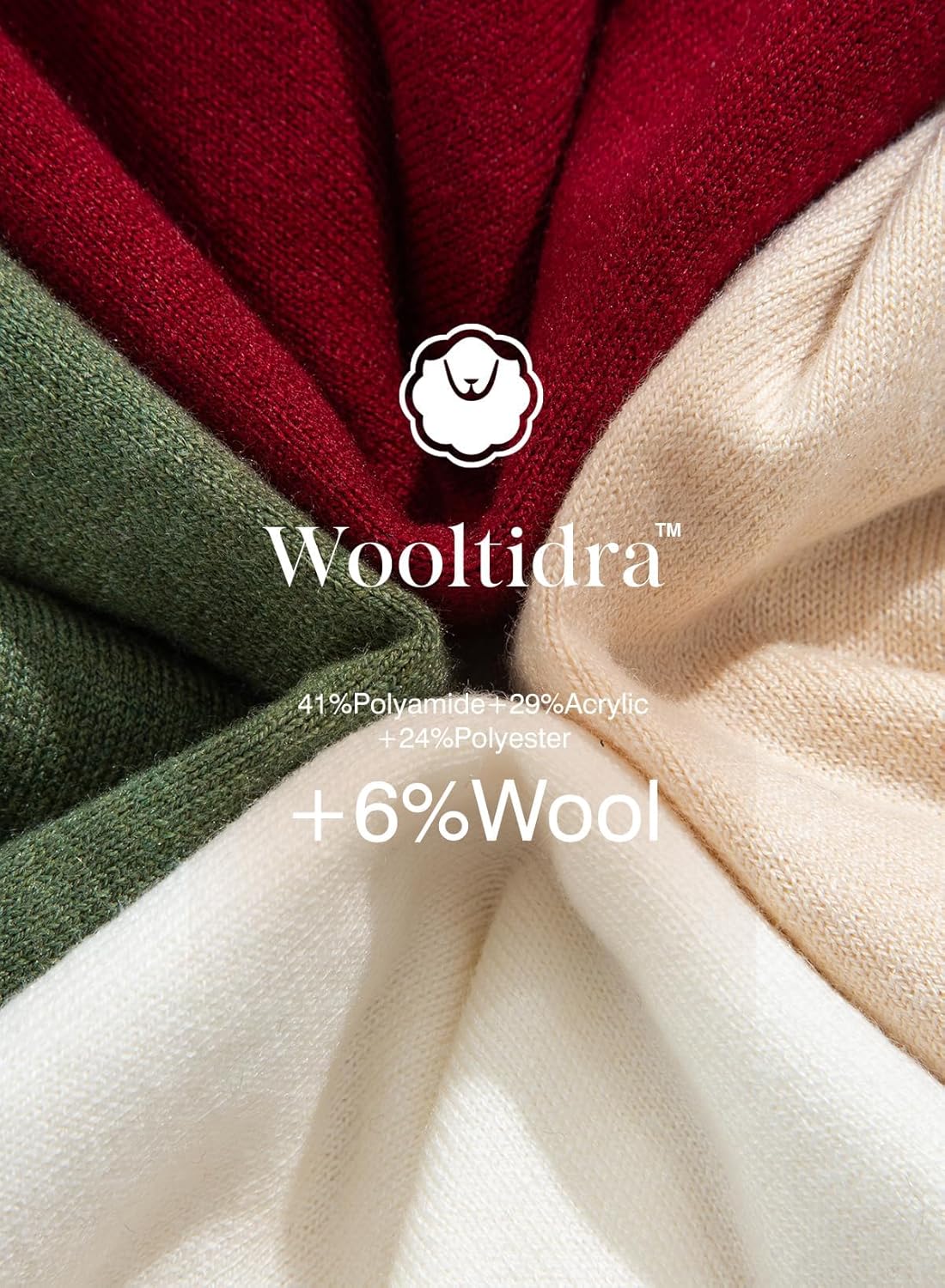 Dokotoo Women's Wool Button Down Lightweight Cardigans Long Sleeve Casual Crew Neck Cardigan Sweaters - Image 4