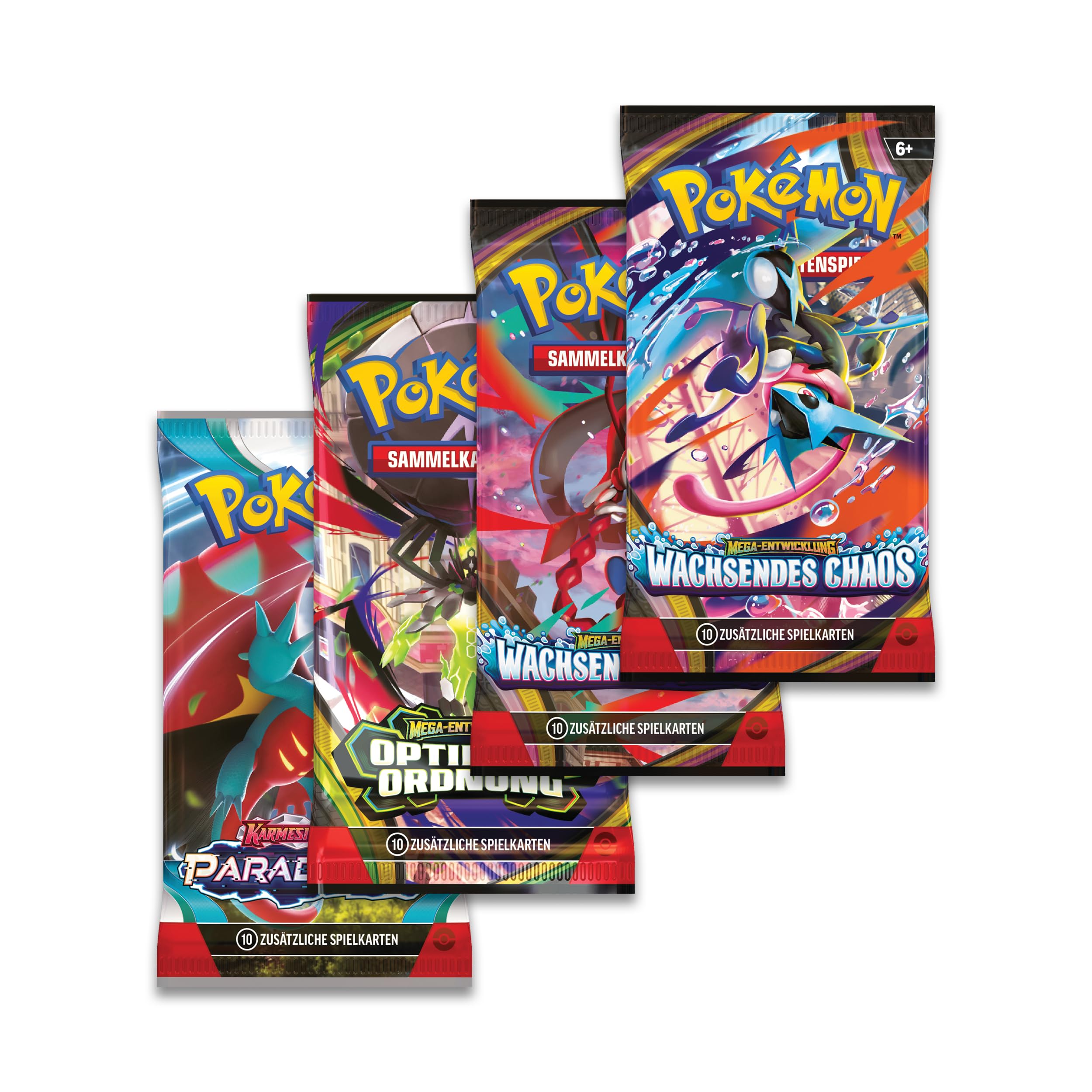 Pokémon Tin Box Mega Pixi ex #129 – Deutsch – Pokémon TCG Box mit 4 Boostern & Promokarte