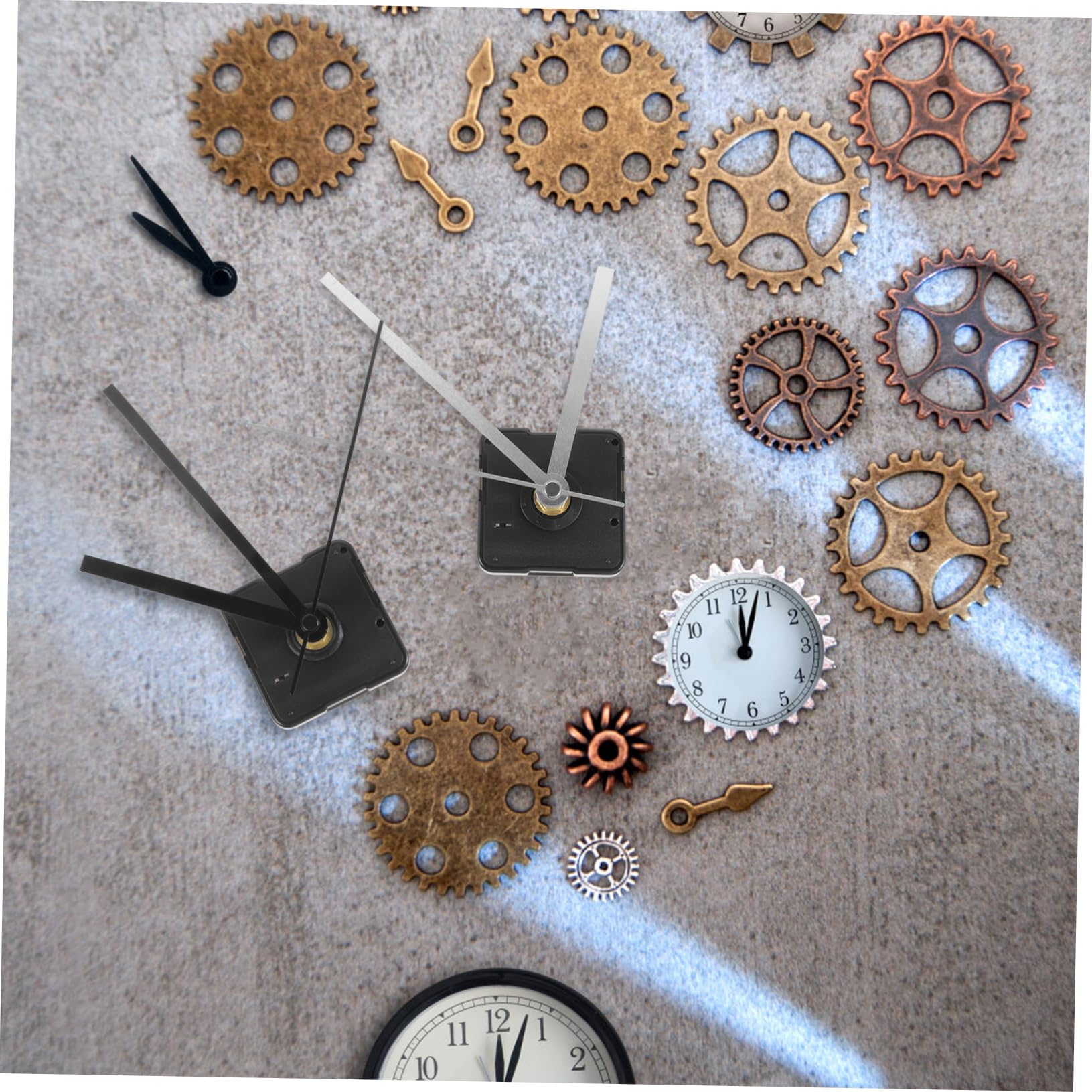 HOMSFOU 12sätze Wanduhr Mechanismus Geräuschloses Mit Zeigern Für Bastelprojekte Und Uhrmacher-reparaturen