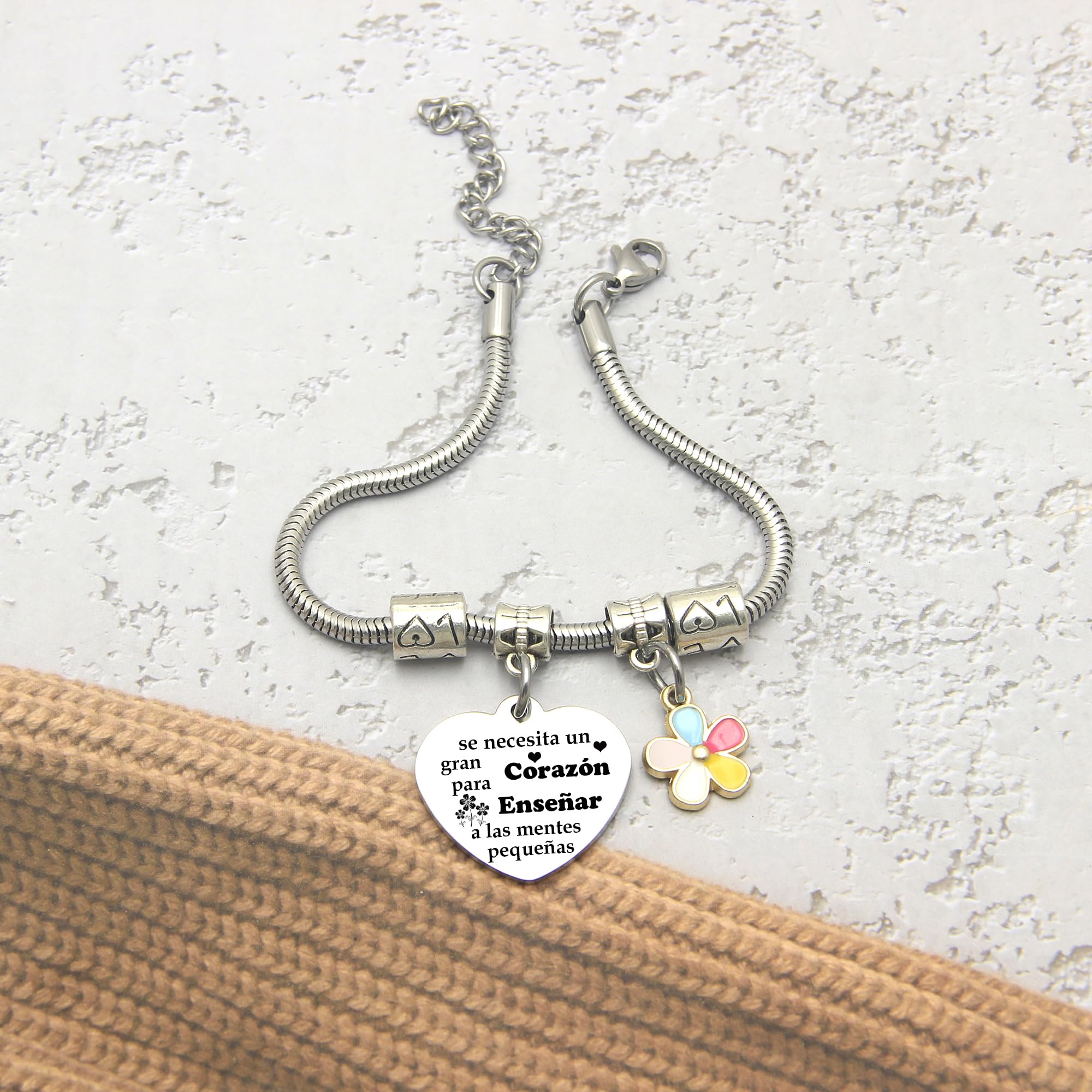 Pulsera Maestro Profesora Regalo Graduación Cumpleaños