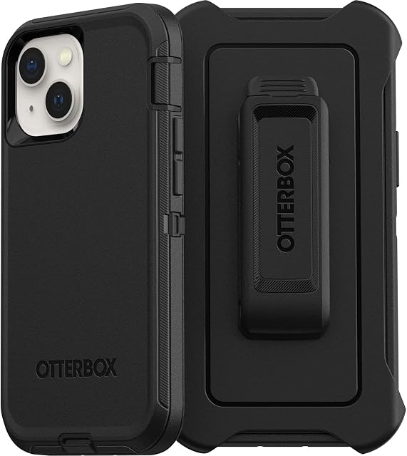 OtterBox Defender Etui do iPhone 13 mini / iPhone 12 mini, Odporne Na Wstrząsy i Upadki, 4 Razy Przetestowane Zgodnie ze Standardami Wojskowymi, Czarne