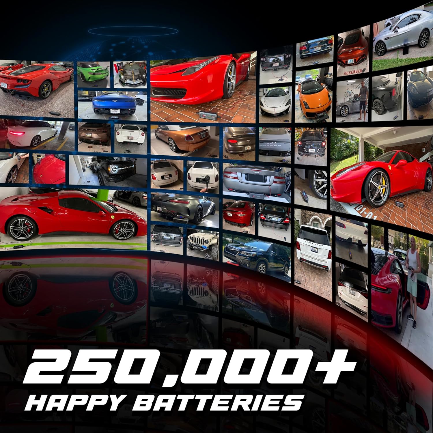 JMR Battery Charger for Jeep Wagoneer Wrangler Cherokee Commander Gladiator Compass Renegade Liberty Patriot All Models Trickle Charger Conditioner Maintainer (Add Lithium Mode)