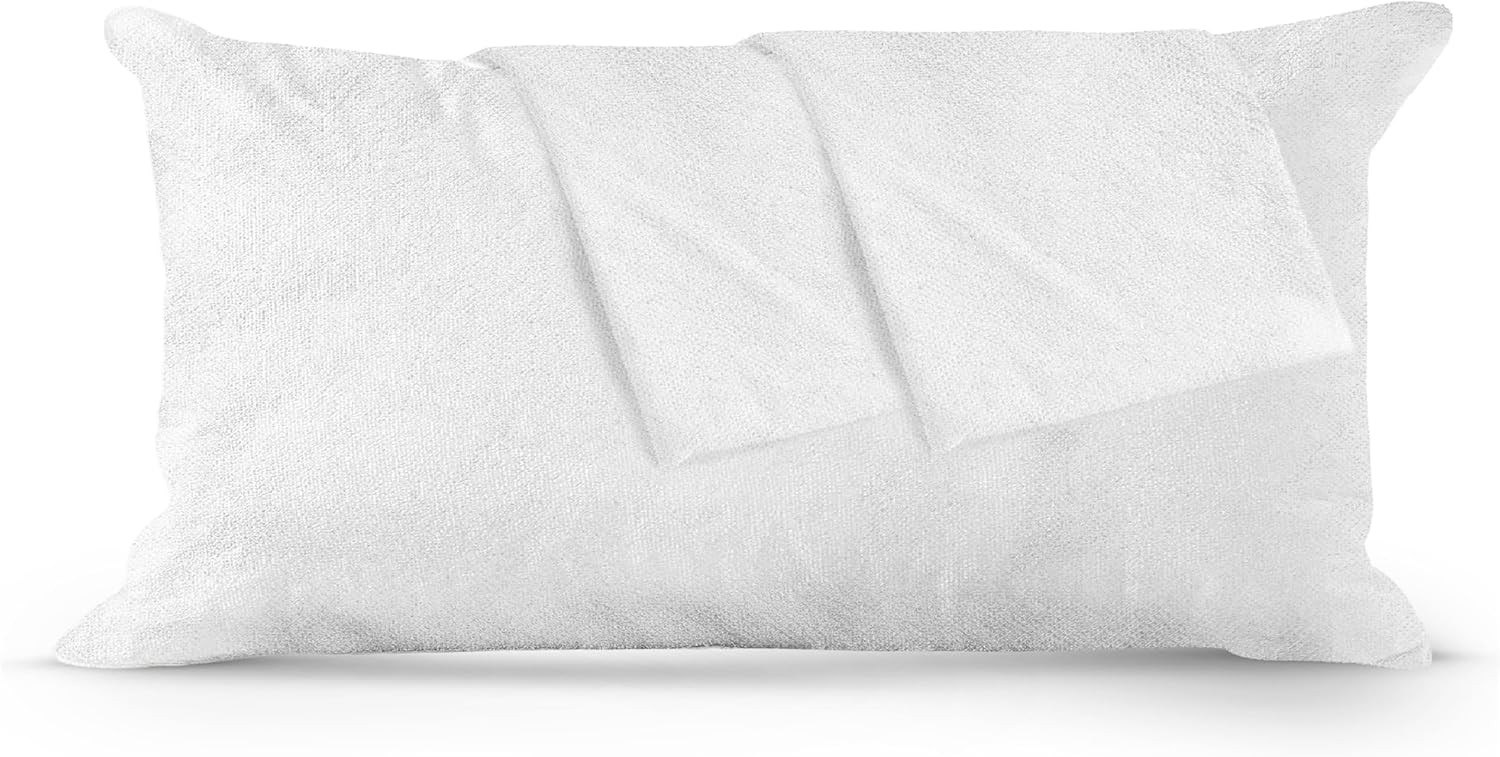 Continental Bedding Viscose Derived from Bamboo Pillow Protector Zippered Waterproof Feather Proof and Down Proof Silky Smooth, King - 2 Pack