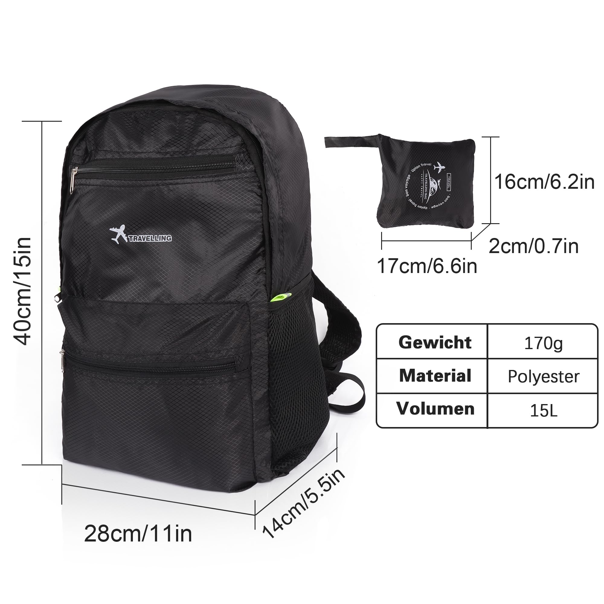 Moorle Foldable Backpack, Ultralight - Image 2