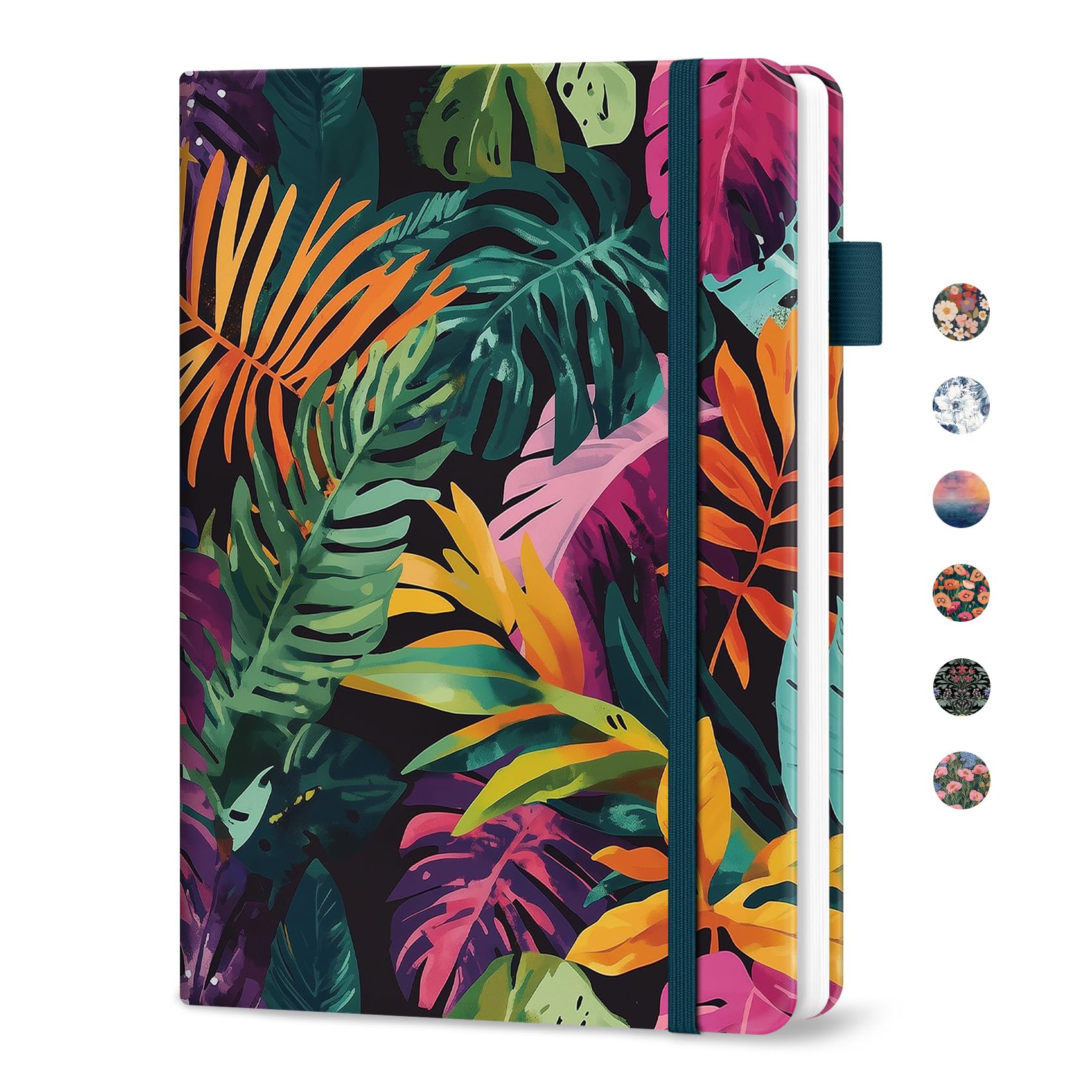 Taja Password Keeper Book with Alphabetical Tabs, Small Password Books for Seniors, Password Notebook for Internet Website Address Log in Detail, Password Logbook with Colorful Designs - Tropical