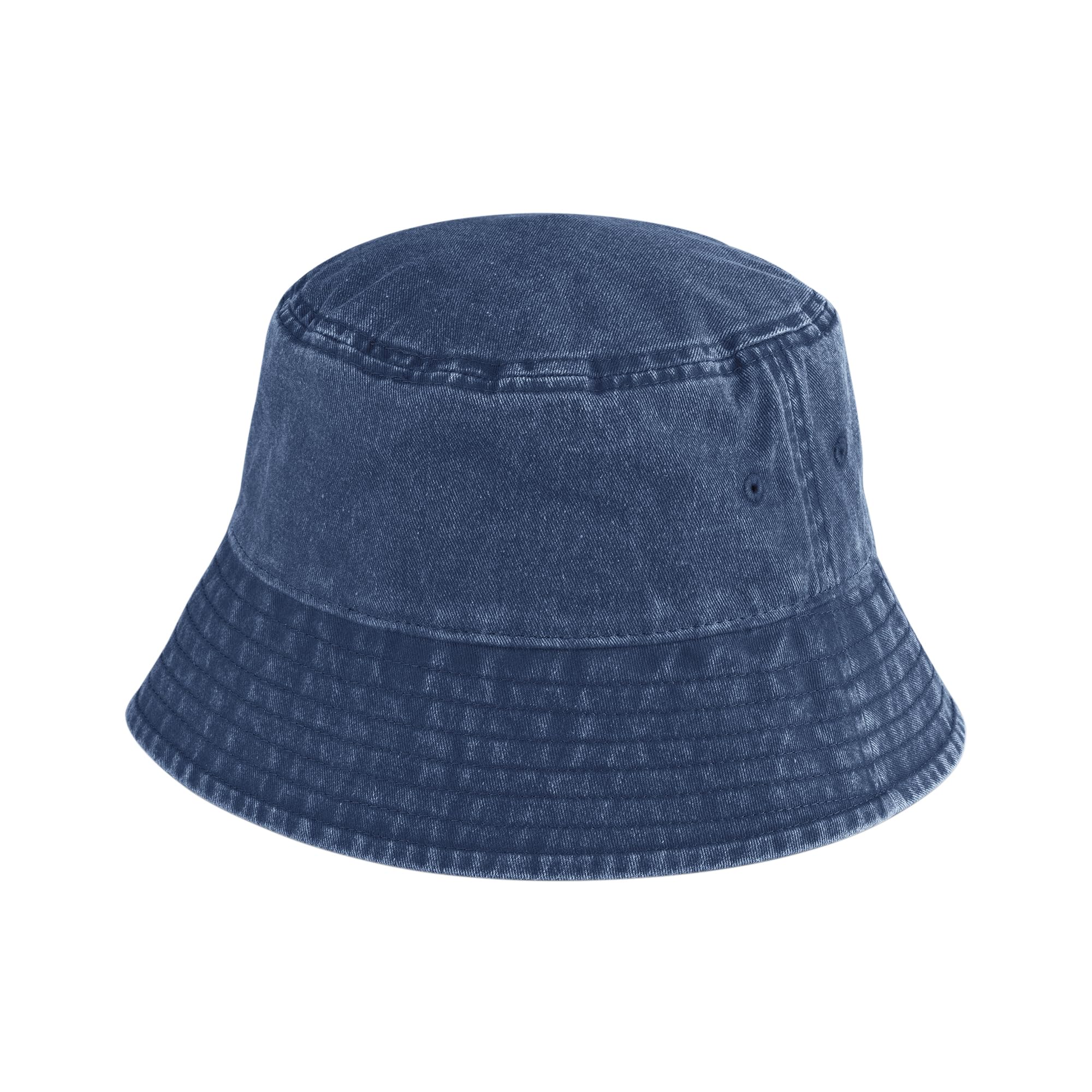 Beechfield Junior Vintage Bucket Hat - Vintage Denim - M/L