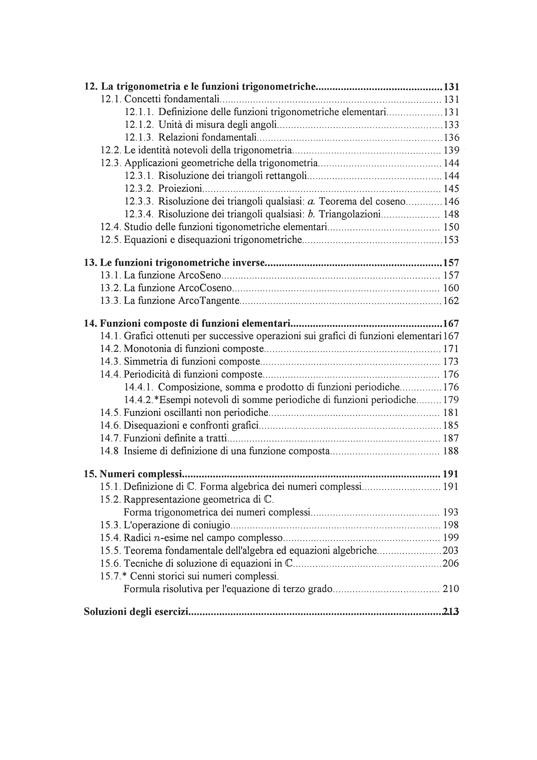 Precalculus. Precorso di Matematica