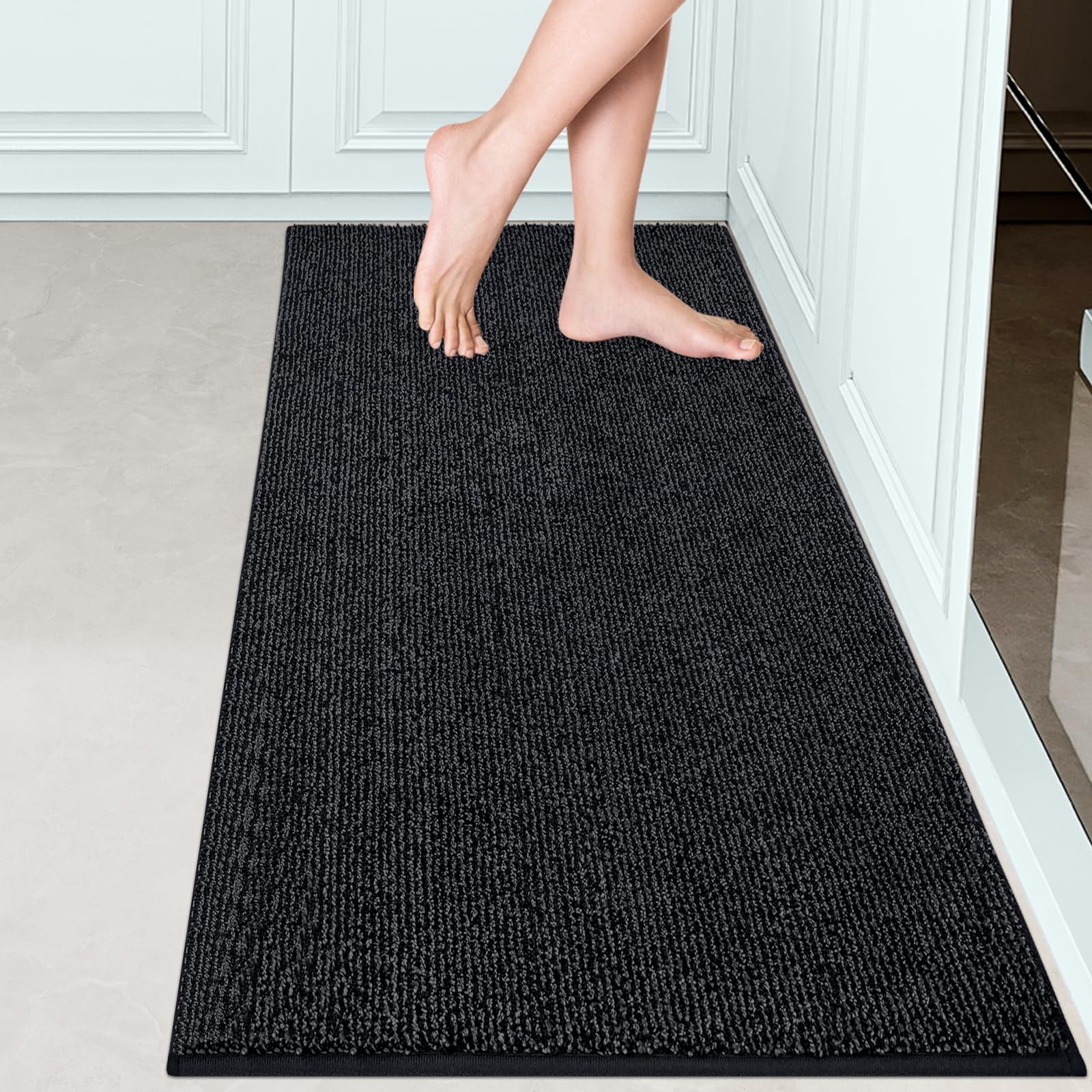 FCSDETAIL Dirt Trapper Indoor Door Mat 60 x 150 cm, Machine Washable Entrance Rug, Dog Doormat