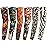YARIEW Tattoo Sleeves for Men, 6Pcs Arm Sleeves Fake Tattoos Sleeves to Cover Arms Sun Protection Sleeves Tattoo Sleeve Covers Temporary Tattoo Sleeves for Men and Women (Set 7)