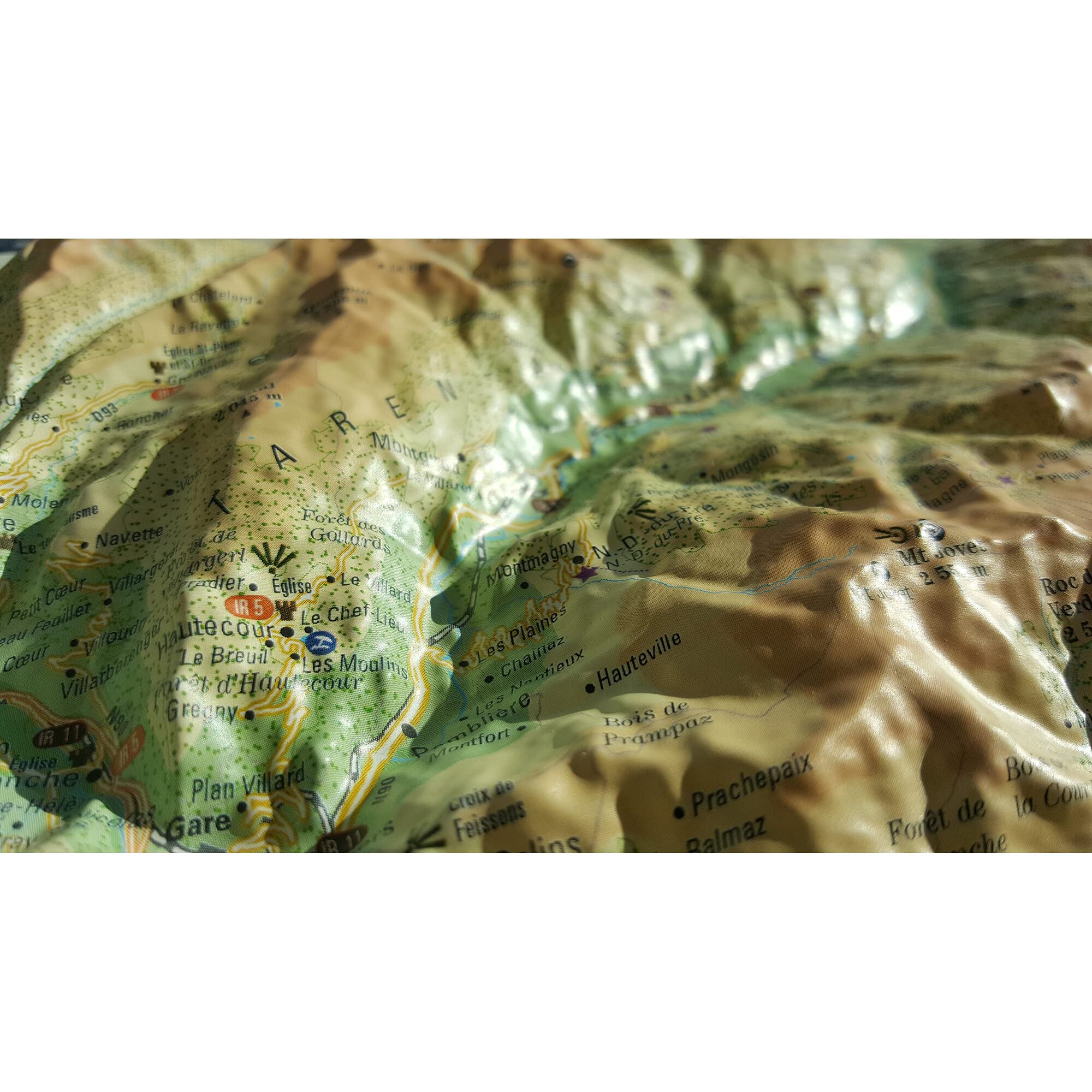 CARTE EN RELIEF DU MASSIF DE LA VANOISE