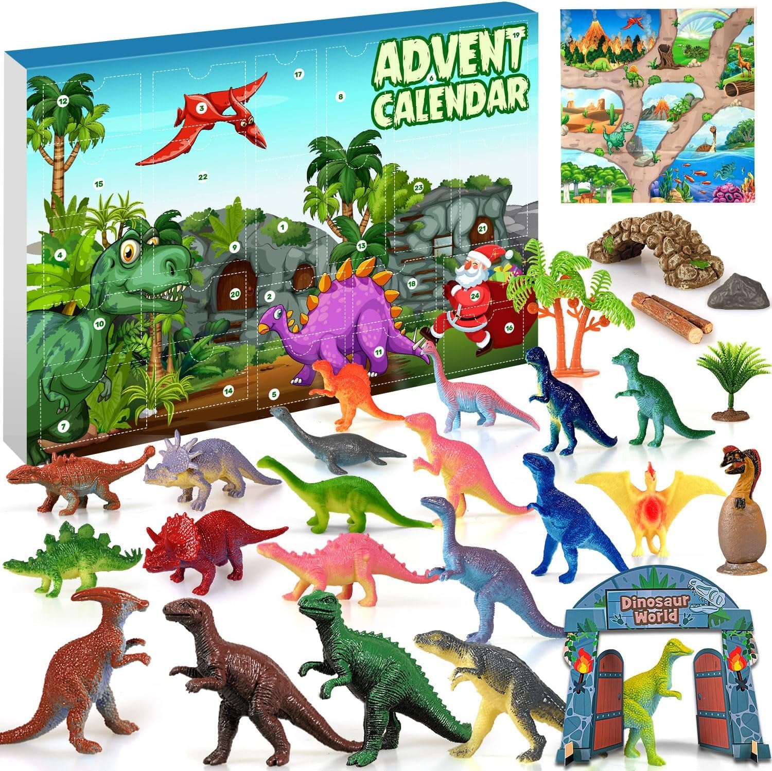 iZoeL Calendario Avvento 2026 Dinosauri World, Calendario dell'Avvento