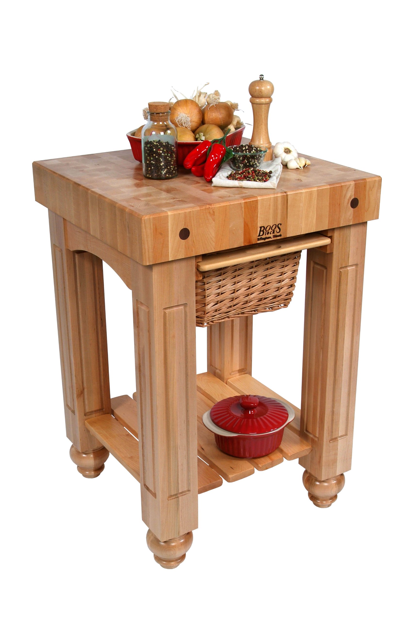 Amazon.com: Gathering Butcher Block Island-Work Table (4 in. L x 25 in. W x  24 in. H in Alabaster) : Industrial & Scientific