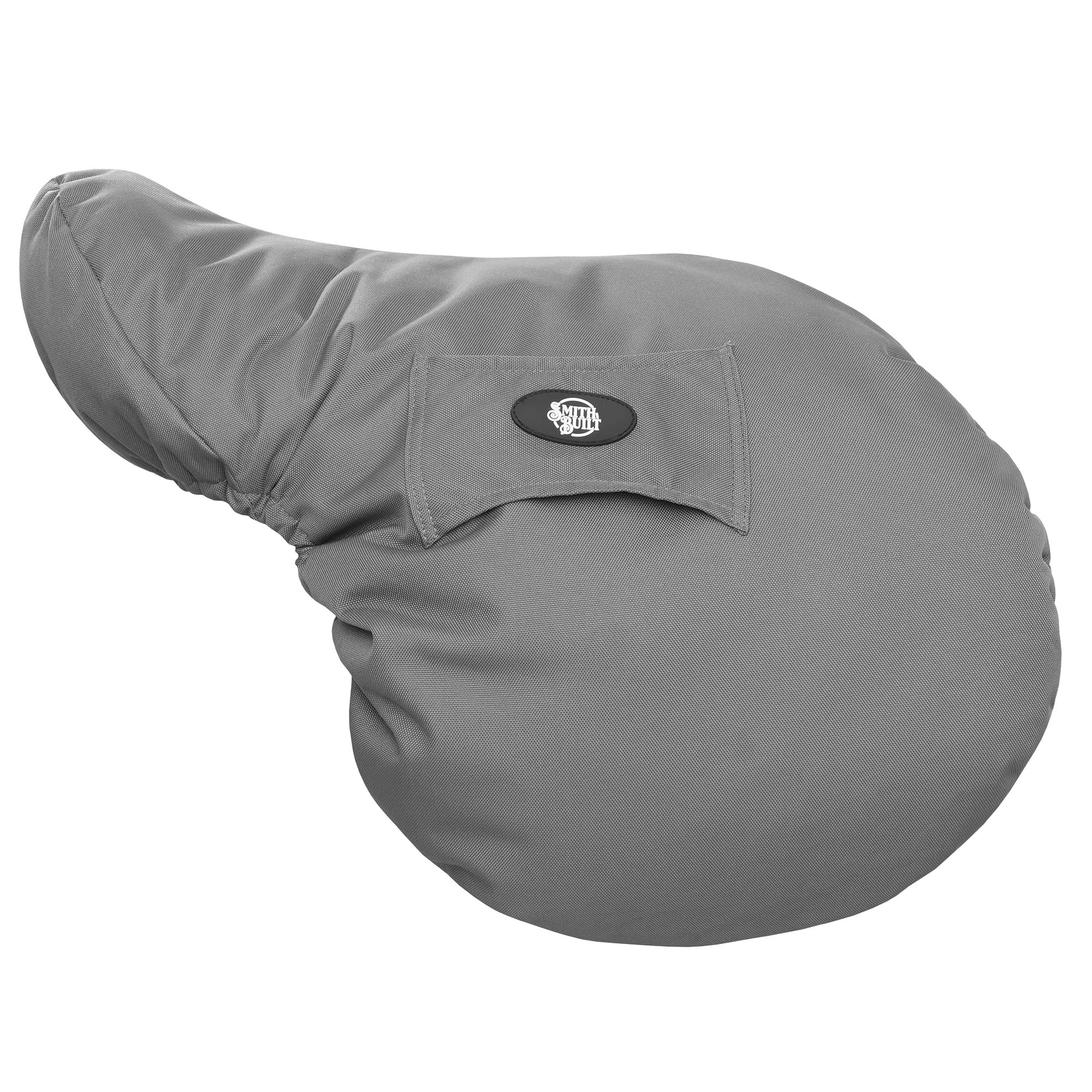SmithBuilt English Saddle Cover, Gray - Breathable, Waterproof Fleece-Lined Fitted Protector