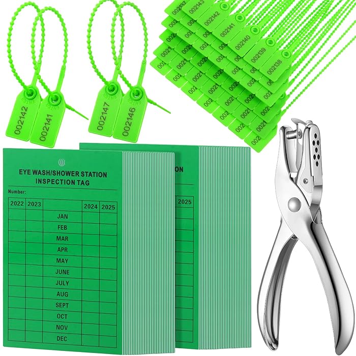 Buy 101 Pieces Monthly Eyewash Station Inspection Tags 2022 4 Years