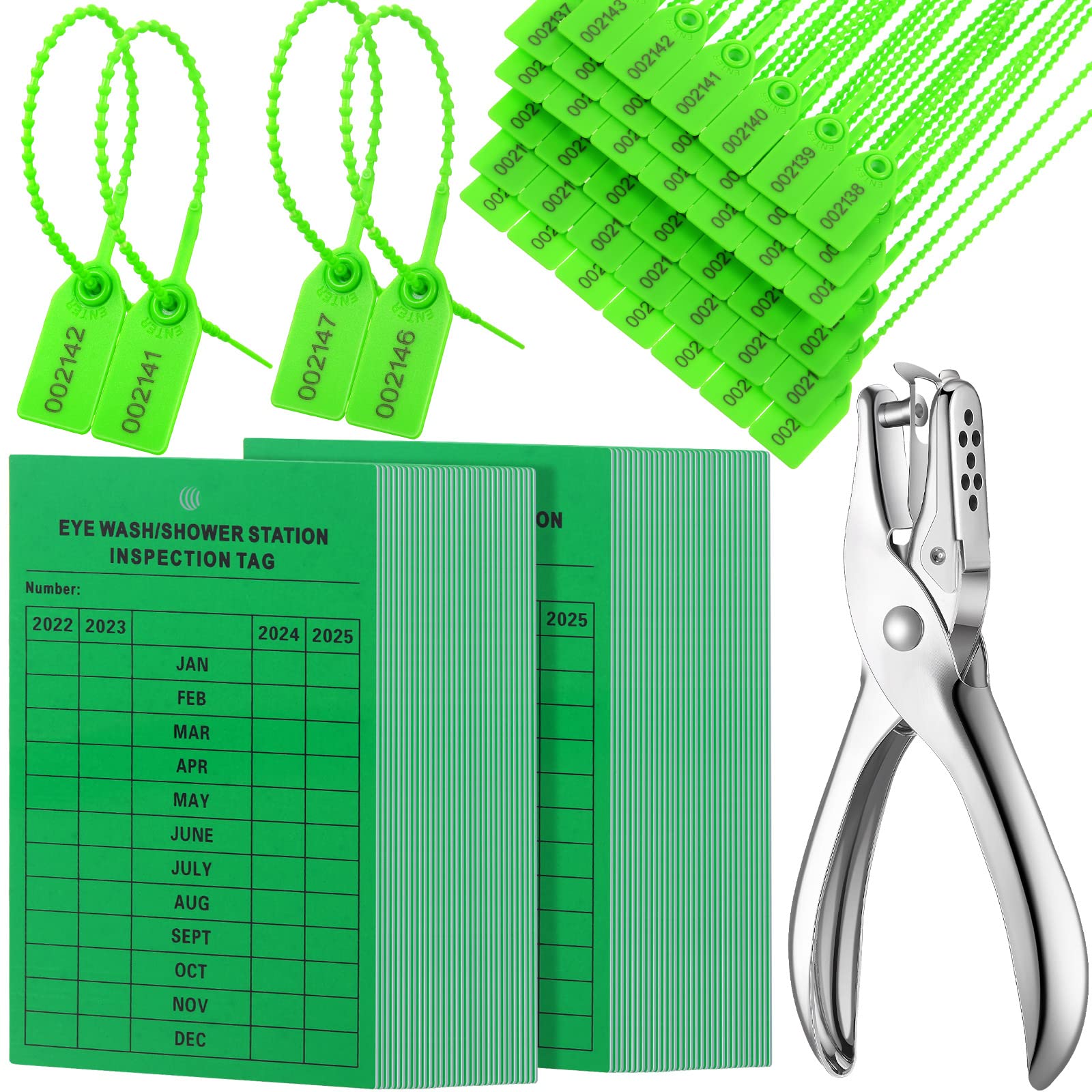 Buy 101 Pieces Monthly Eyewash Station Inspection Tags 2022 4 Years