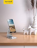 Vista 7 de Soporte multi-ángulo portátil para Nintendo Switch Tablet y Smartphone Plateado