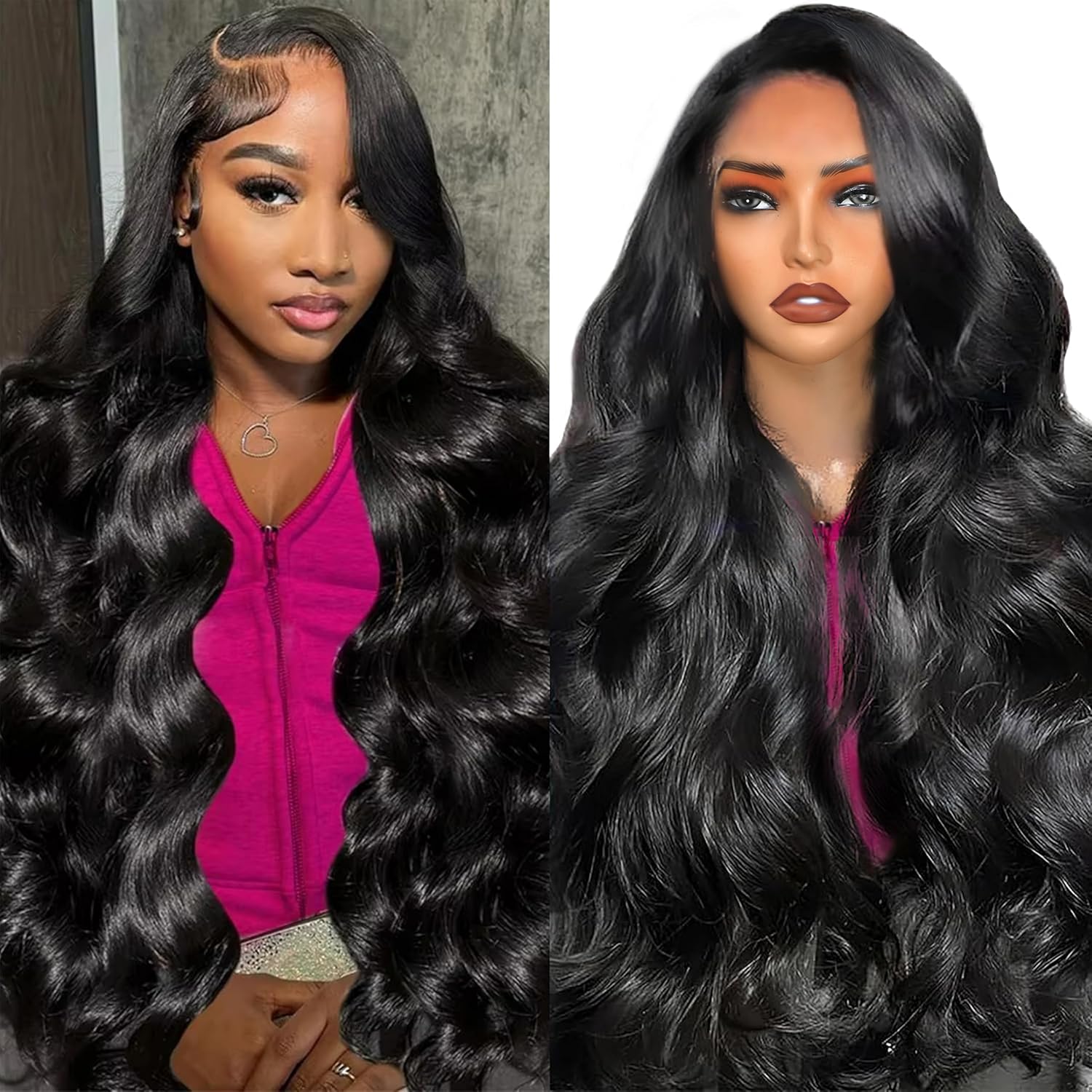 13x6 Lace Front Wigs Body Wave 30 Inch Lace Front Wig Human Hair Pre Plucked With Baby Hair 12A Brazilian Virgin Wigs 200 Density