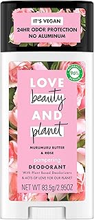 Love Beauty And Planet Deodorant, Murumuru Butter and Rose, 2.95 Oz