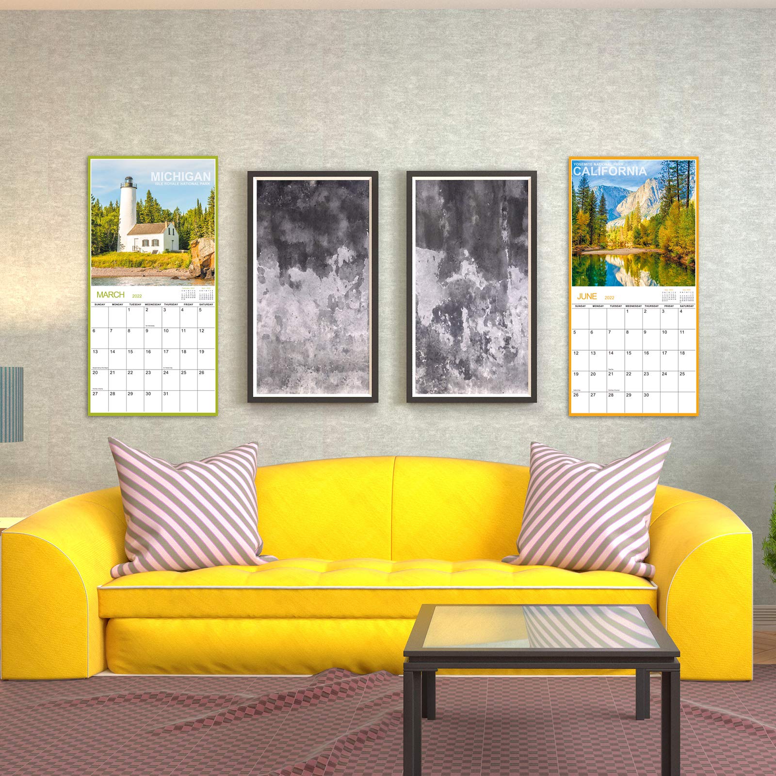 2022 Wall Calendar 2022 Monthly Square Wall Calendar with Thick Paper, Jan. 2022 Dec. 2022