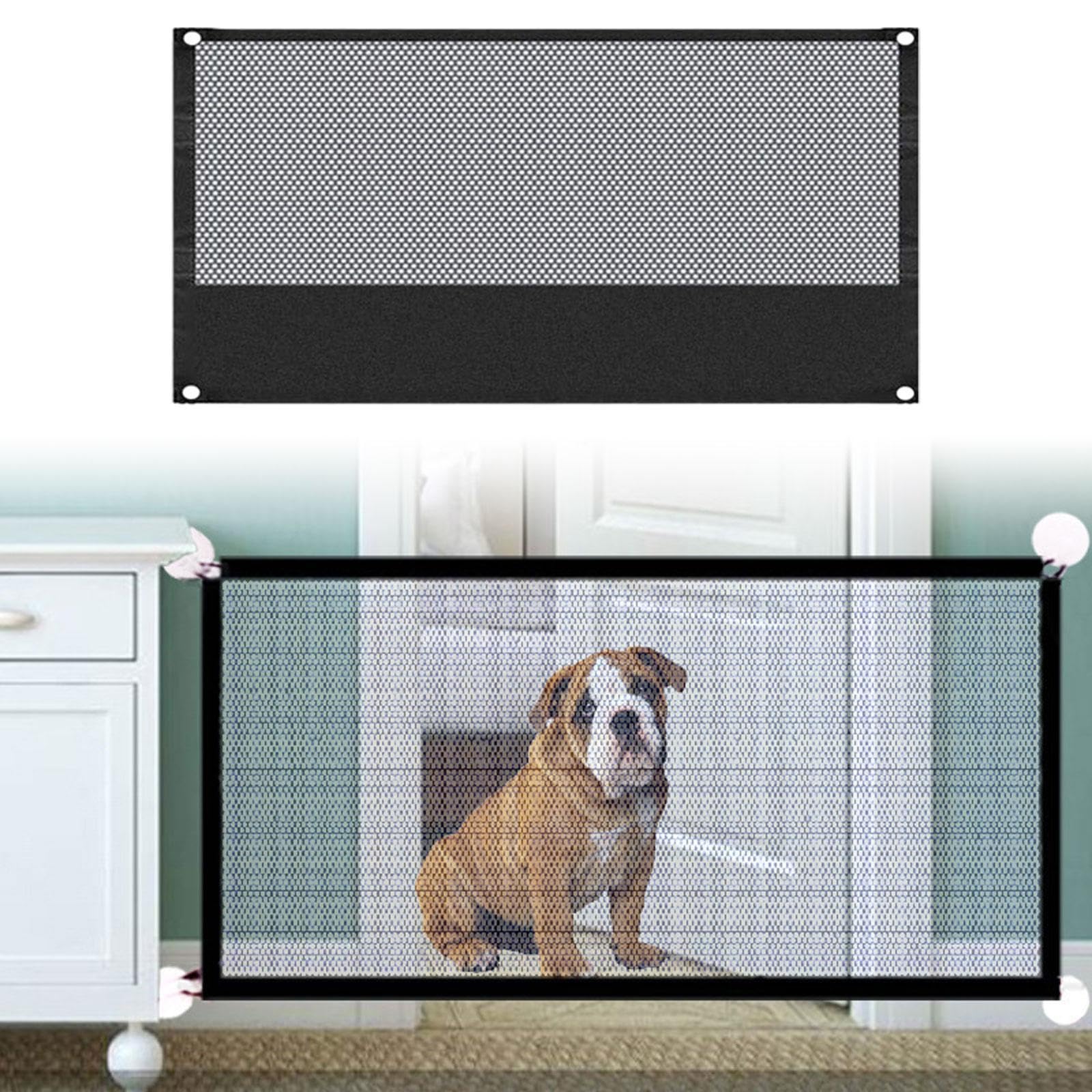 Generic Pet Fence Dog Barrier Room Divider Pet Supplies Mesh Folding High Pets Enclosure for Teddy Small Cats Bunny Kitten Guardrail, S