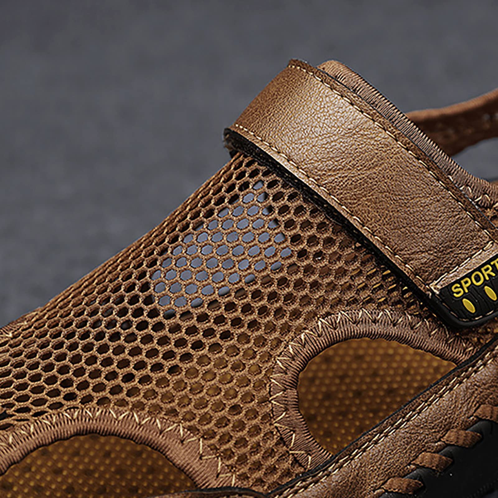 Sandales Homme À Scratch Homme Sandales Avec Semelle Amovible Nouvelles Respirant Plage Plein Air Évider pour Marche Trekking Randonnée Été d'extérieur Plage Respirantes Confortables