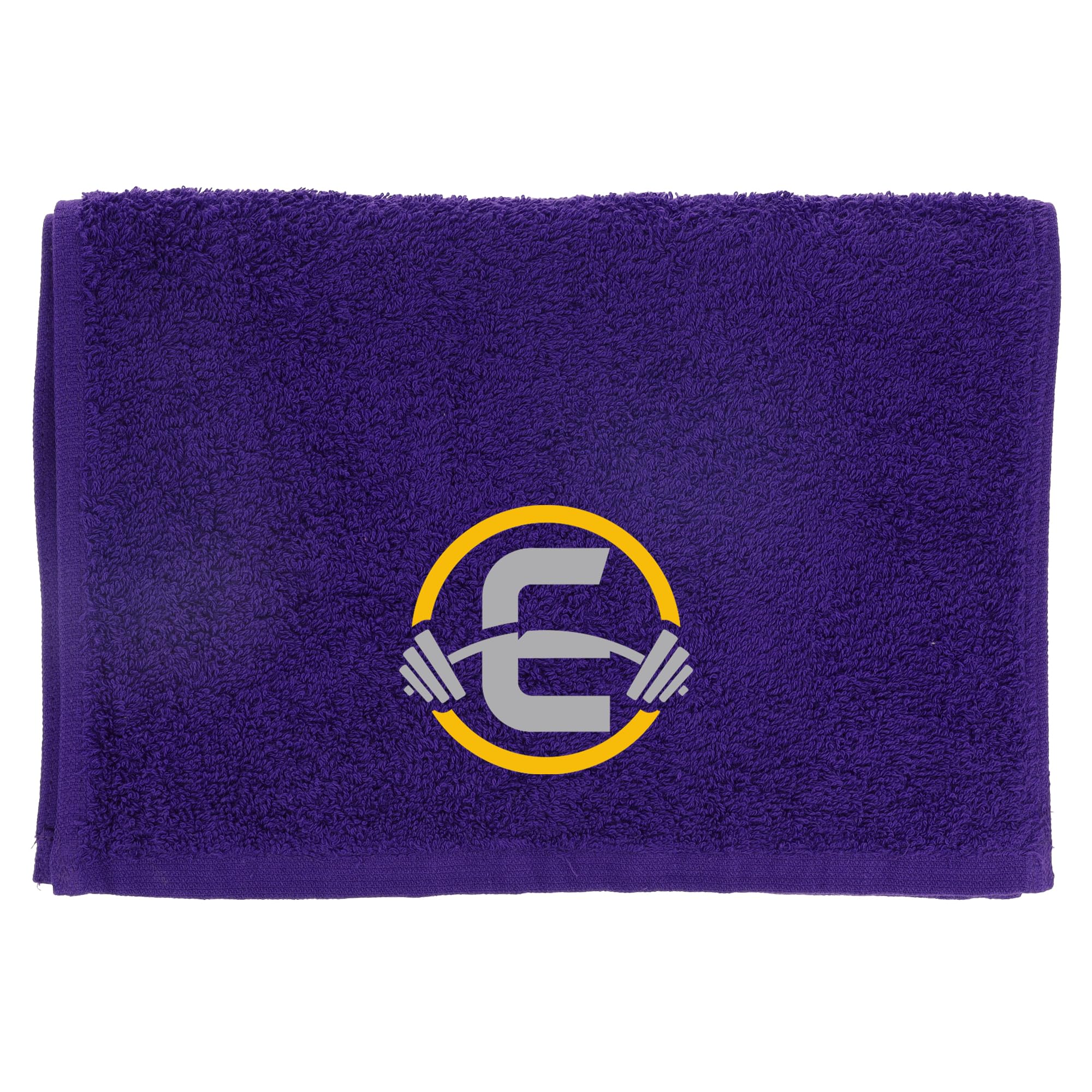 Always Looking Good Gym Towel with Monogrammed Embroidery Initial Gift for Men & Women, Training Accessory Gift, Gym Towel Present for Weight Lifting Birthday, Retirement, Christmas - Purple, E