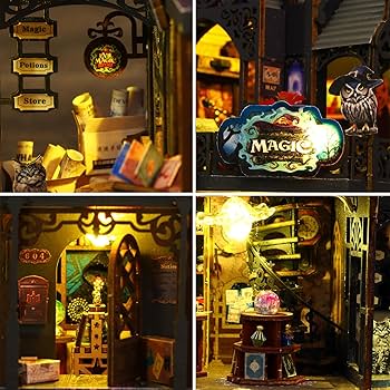 ドールハウス完成品オーダー。新着マジックシティ DIY Miniature Dollhouse kit「Magic House」ドールハウスキット