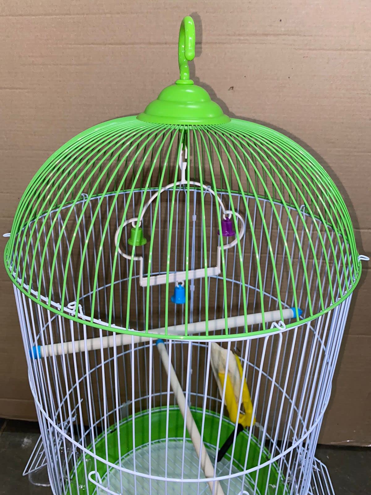 Bird cage for Budgies,Finches,Love Birds,with Cuttlefish BoneHolder,Cuttlefish Bone,2 Cups & Perch Stick,1 Swing-L/Circumference-32cms/12.5", H-66cms/26.Colors May Vary (B0BF16QH19) Amazon Price History, Amazon Price Tracker